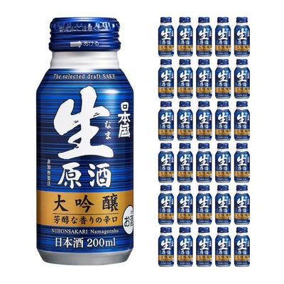 生原酒大吟醸200mlボトル缶【30本入】｜ SAKARI online（日本盛） 日本盛 生原酒 ボトル 缶 日本酒 200ml 1ケース (30本)