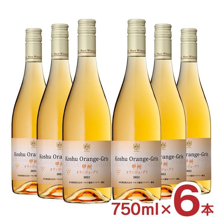 日本ワイン 甲州オランジュ・グリ 750ml 6本 12% 本坊酒造