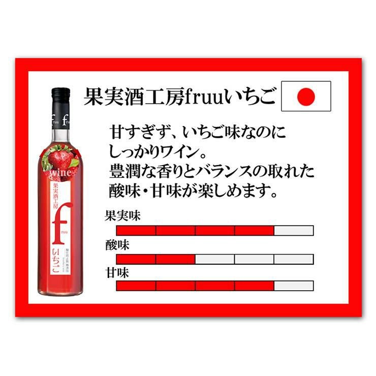 フルーツワイン 果実酒工房 fruu いちご・レモン 500ml 6本