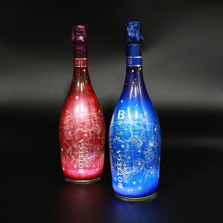 光るワイン! ボッテガ ブルースター + ピンクスター 750ml 2本セット