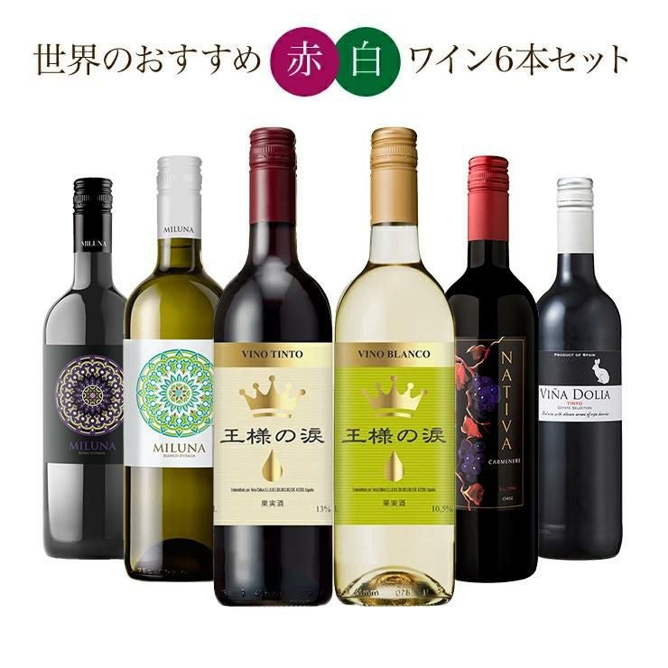 ソムリエが選ぶ 世界の赤＆白 ワインセット 750ml 6本