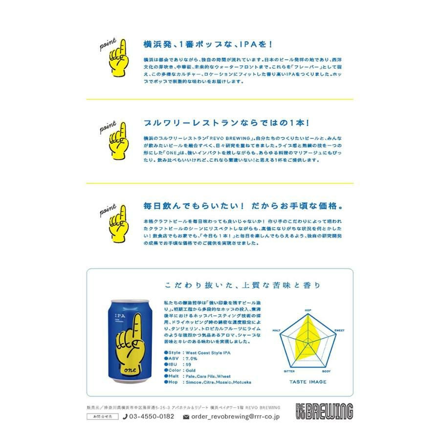 レボ ブルーイング REVO BREWING クラフトビール ONE 350ml 6本