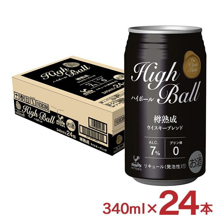 ハイボール 富永貿易 神戸居留地 ハイボール 缶 Alc.7% 340ml 24本
