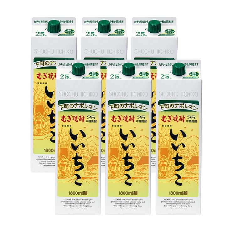 三和酒類 いいちこ パック 25% 1800ml 6本