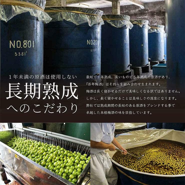  梅酒 百年梅酒 すっぱい完熟にごり仕立て 青ラベル ウメ酒 720ml 3本