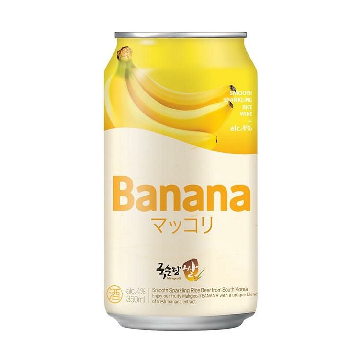 マッコリ クッスンダン 韓国 麹醇堂 米マッコリ バナナ 缶 350ml 24本