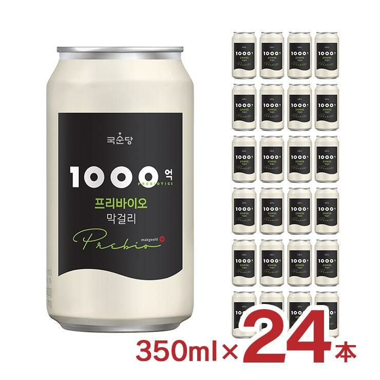 マッコリ クッスンダン 韓国 麹醇堂 1000億 プリバイオ マッコリ 乳酸菌 缶 350ml 24本 
