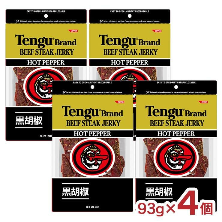 テング ビーフステーキジャーキー ホット ペッパー 93g 4個