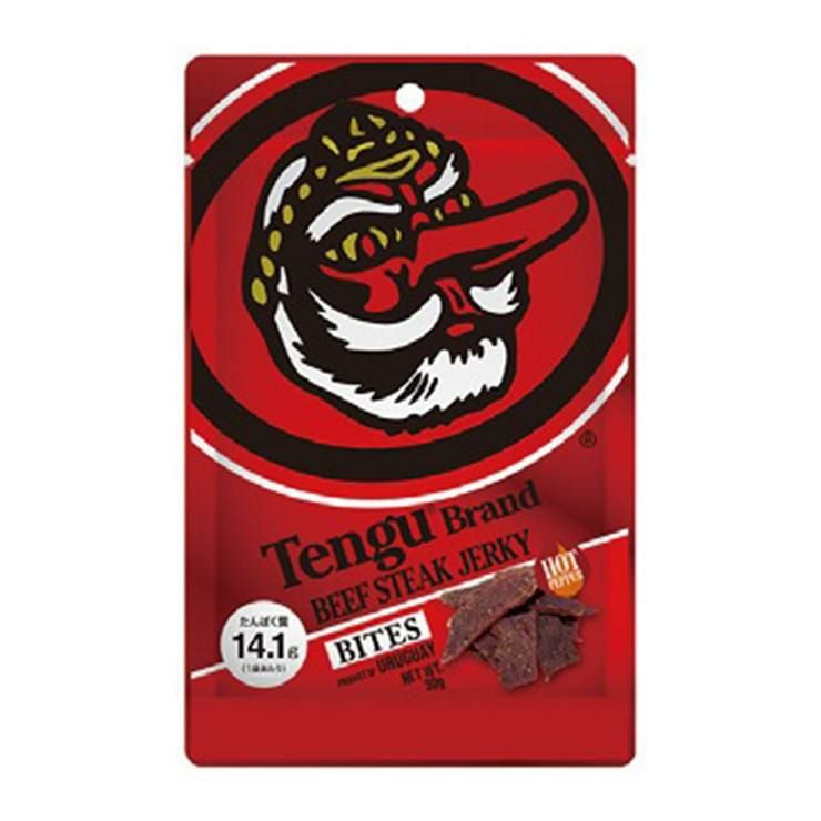 テング ビーフステーキジャーキー バイツ ホット 30g 3個