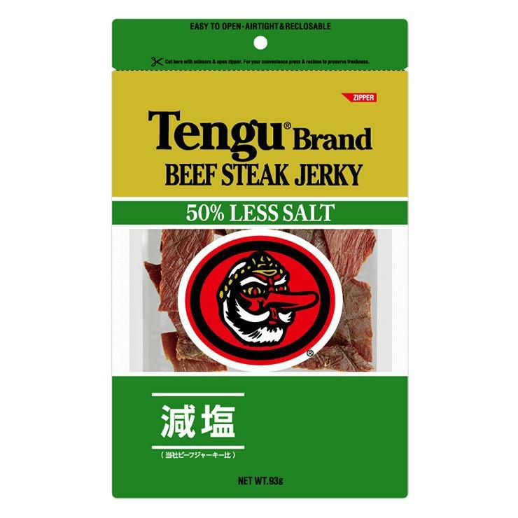 テング ビーフステーキジャーキー オリジナル 50% 減塩 93g 4個