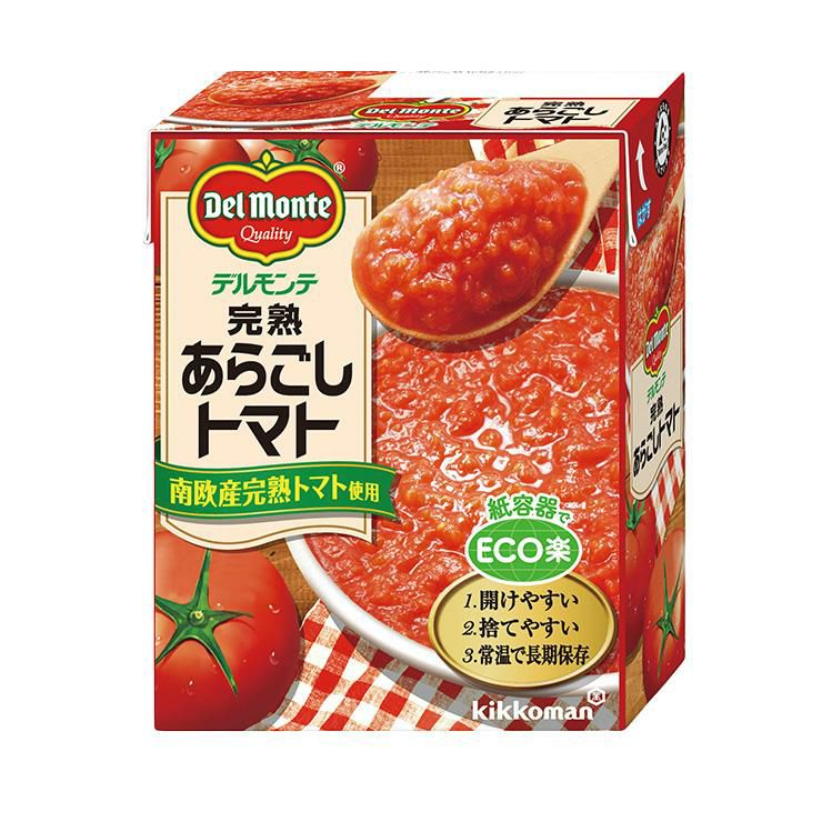 デルモンテ トマト 完熟あらごしトマト 388g 6個 キッコーマン