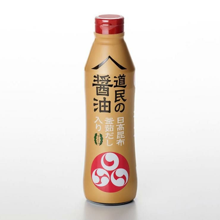 トモエ 道民の醤油 北海道 日高昆布 450ml 24本 