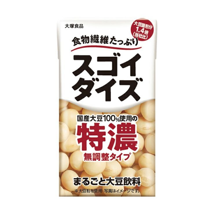 大塚食品 スゴイダイズ 無調整タイプ 特濃 125ml 24本