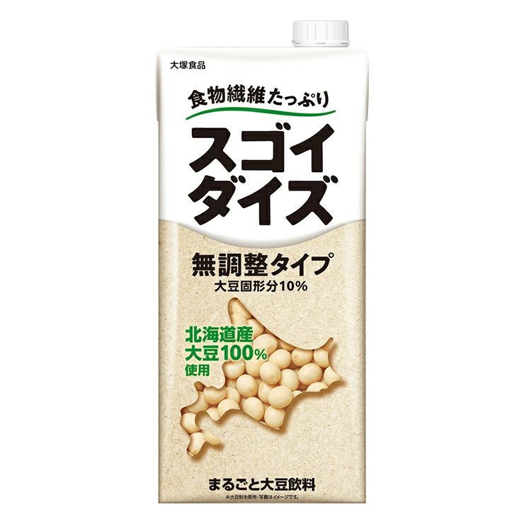 大塚食品 スゴイダイズ 無調整タイプ 1000ml 12本