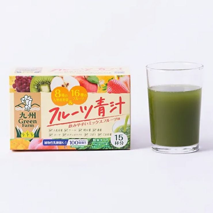  新日配薬品 九州GreenFarm GFフルーツ青汁 3g 15包 24箱 