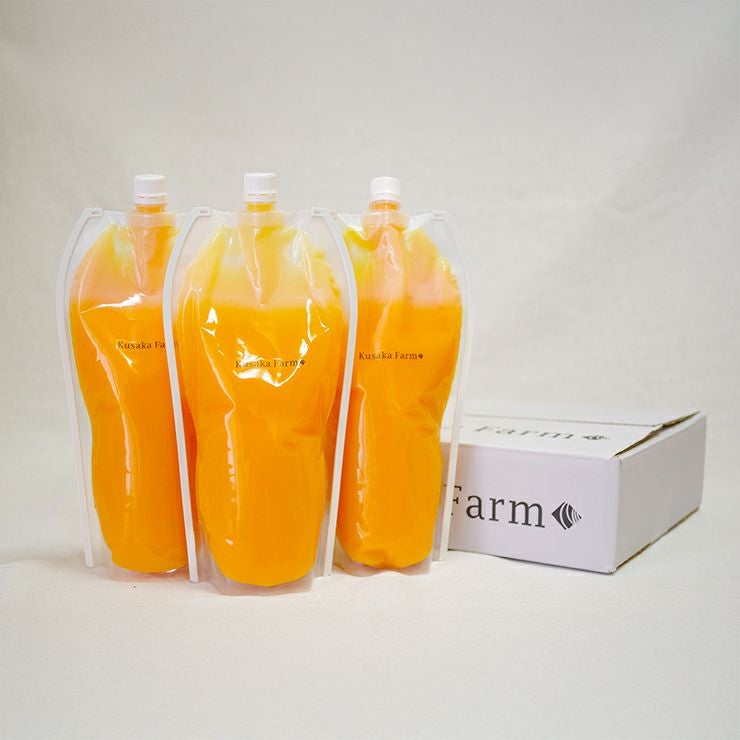日下農園 日下みかん ストレートジュース パウチ 1000ml 3本 化粧箱入