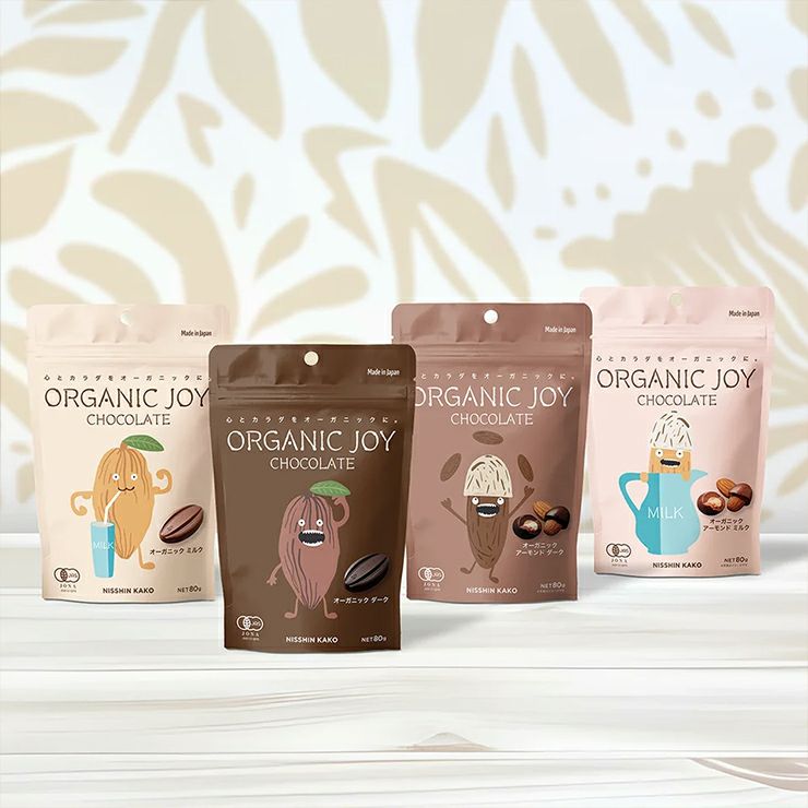 ORGANIC JOY CHOCOLATE ミルク 60g 3袋 日新化工