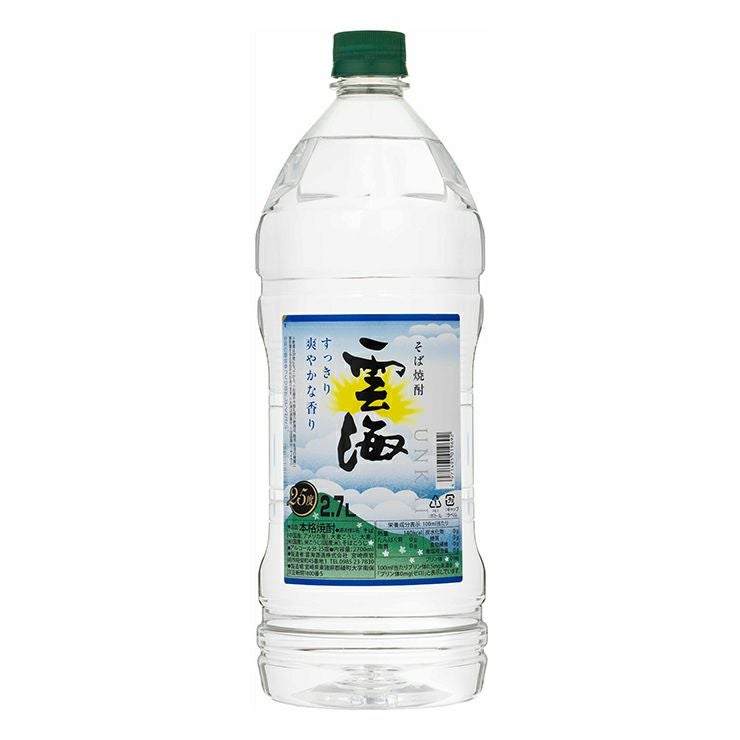雲海酒造 そば雲海 25度 2700ml 6本