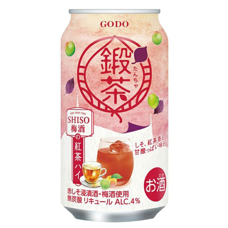 合同酒精 鍛高譚 鍛茶 TANTAKA SHISO梅酒の紅茶ハイ 350ml 24本