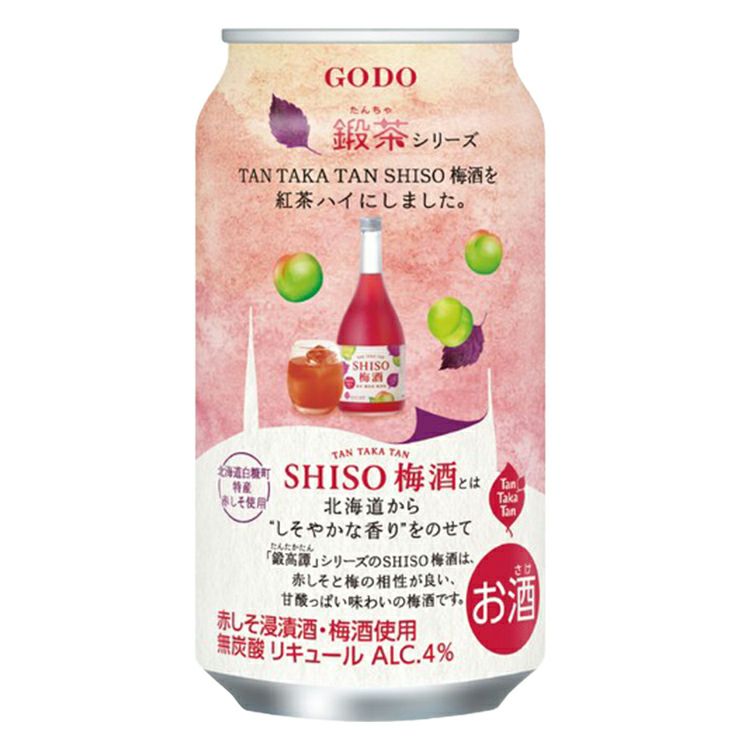 合同酒精 鍛高譚 鍛茶 TANTAKA SHISO梅酒の紅茶ハイ 350ml 24本