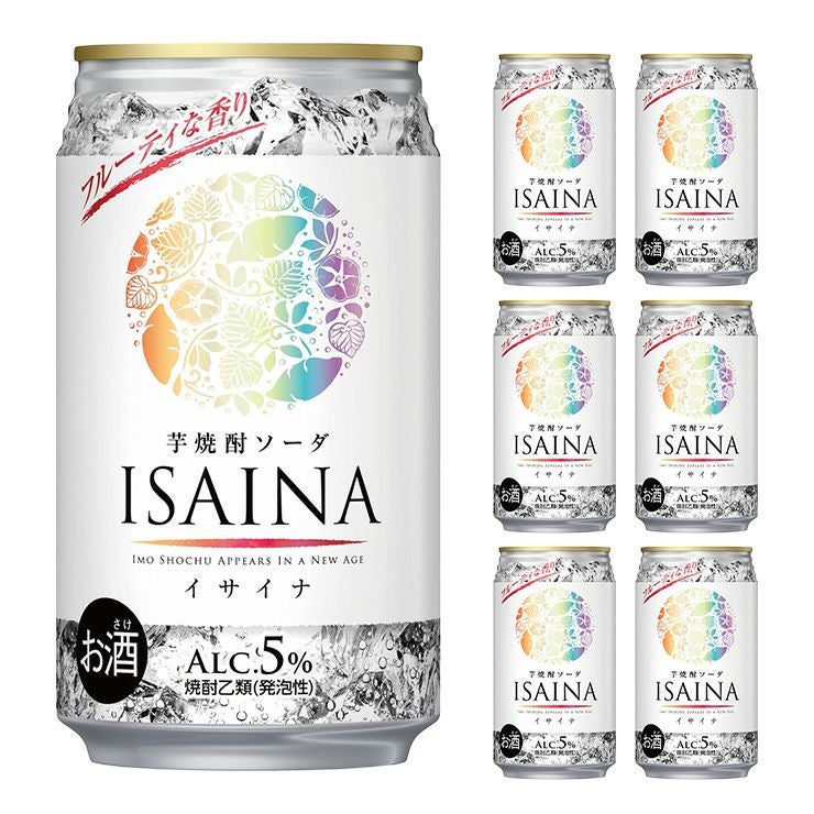 宝酒造 ISAINA イサイナ 芋焼酎 ソーダ 缶 350ml 6本 