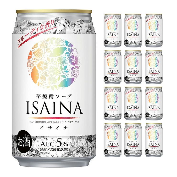 宝酒造 ISAINA イサイナ 芋焼酎 ソーダ 缶 350ml 12本