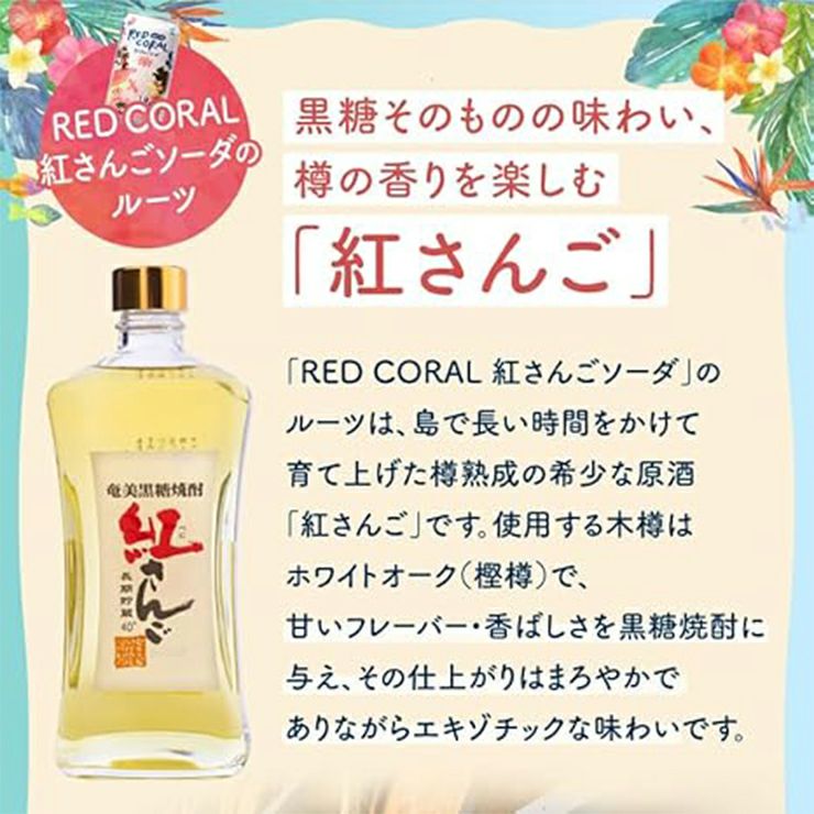 奄美大島 RED CORAL 紅さんごソーダ 350ml 24本