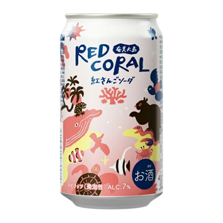 奄美大島 RED CORAL 紅さんごソーダ 350ml 24本