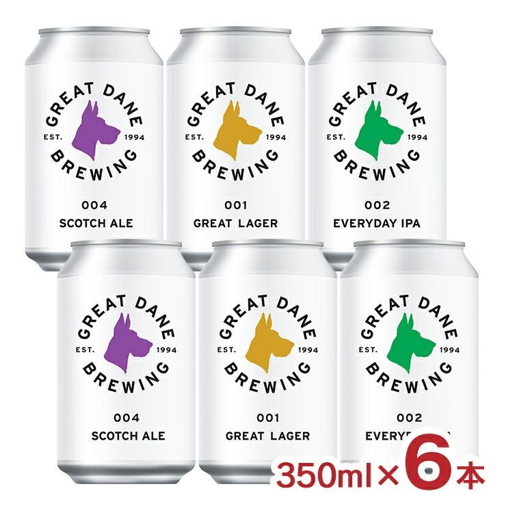 グレートデーンブリューイング 350ml 6本