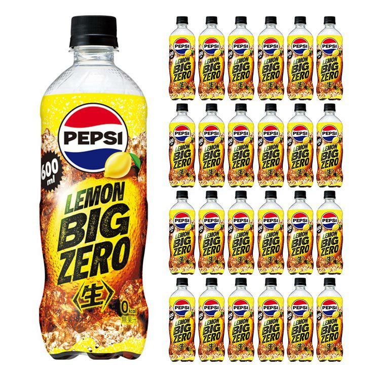 サントリー ペプシ 生 BIG ZERO LEMON 600ml 24本