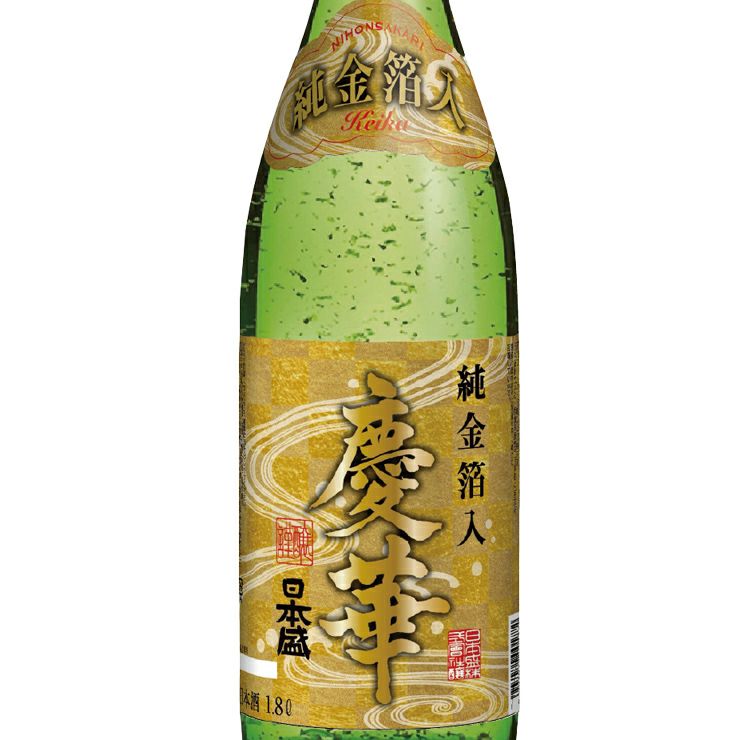 日本盛 慶華 純金箔入 1.8L 6本 