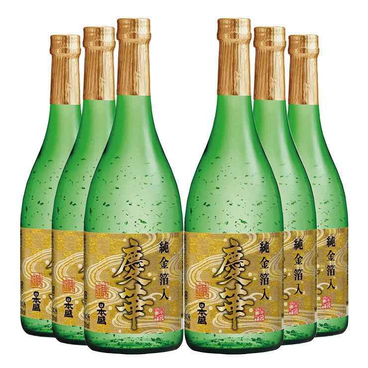 日本盛 慶華 純金箔入 720ml 6本
