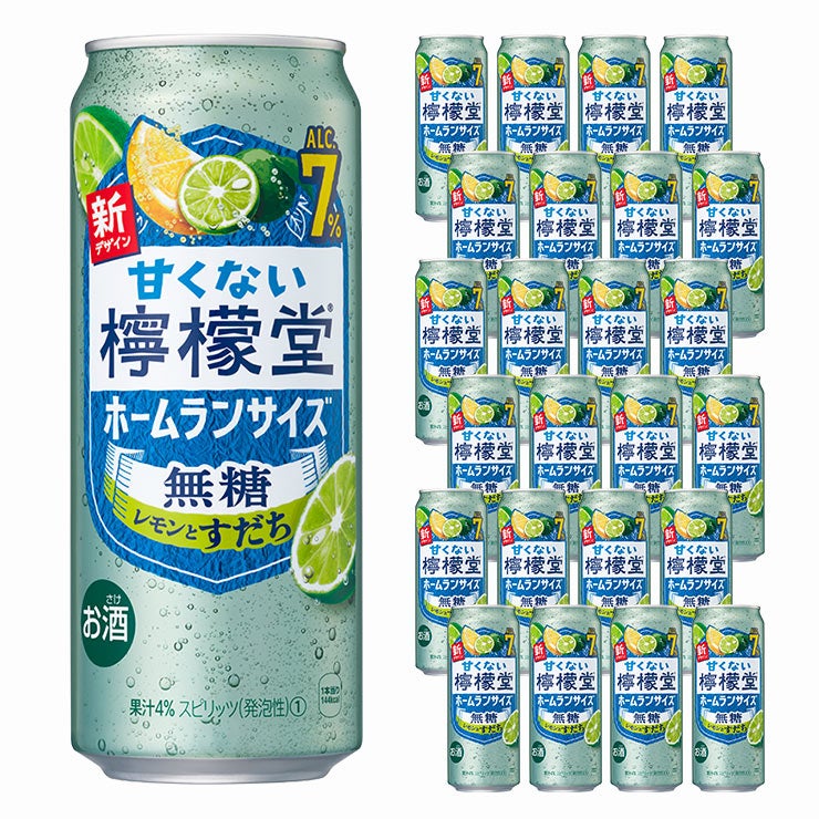 コカコーラ 甘くない檸檬堂 無糖 レモンとすだち7% 500ml 24本 
