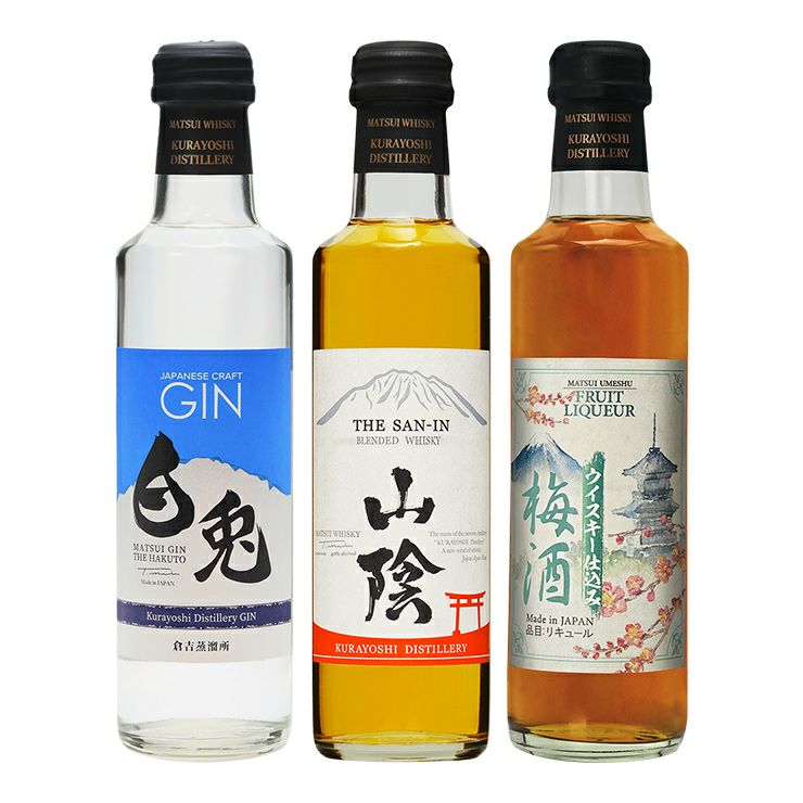 マツイウイスキー ウイスキー・ジン・梅酒 ミニボトルコレクション 6本セット