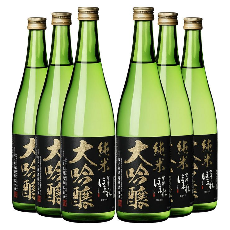 ほまれ酒造 会津ほまれ 純米大吟醸 極黒ラベル 720ml 6本