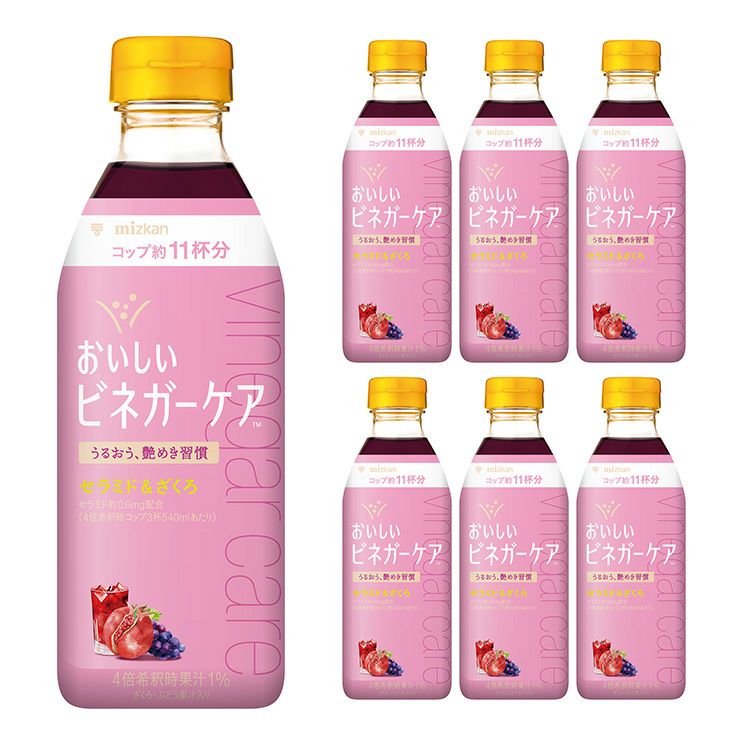 Mizkan ミツカン ビネガーケア セラミド＆ざくろ 500ml 6本 