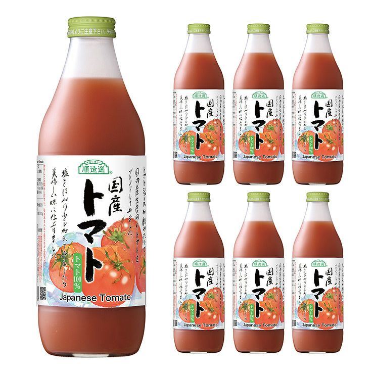 マルカイ 順造選 国産トマト 1000ml 6本