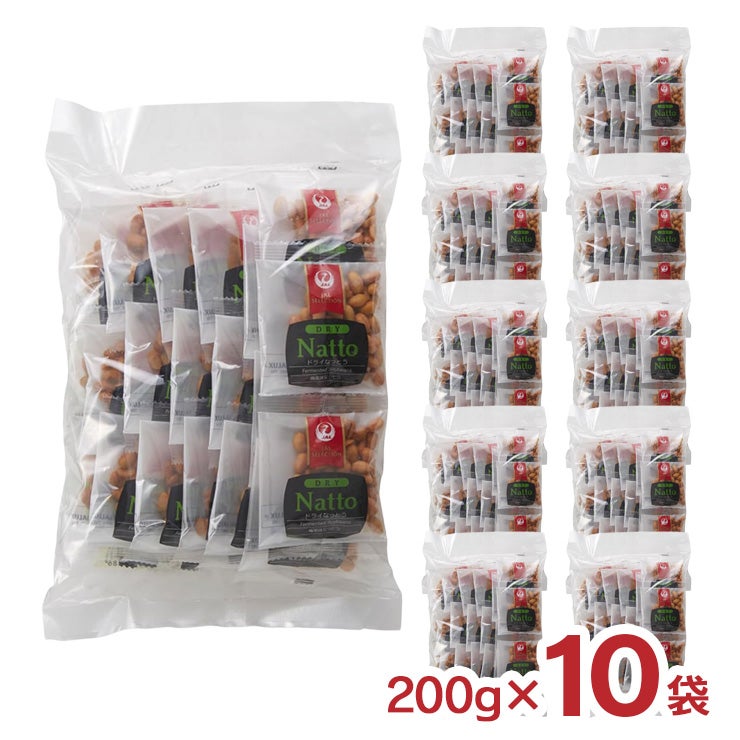 ジャルックス ドライなっとう 梅 200g 10袋