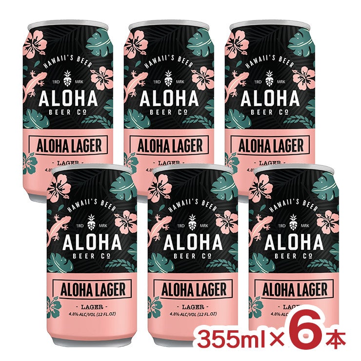 アロハビール アロハラガー 355ml 6本 