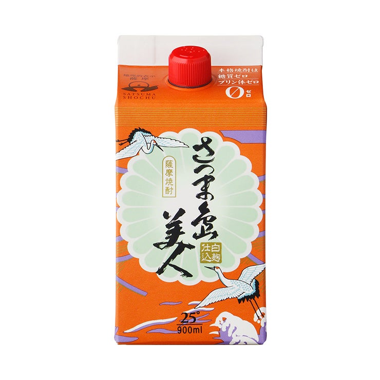 焼酎 芋焼酎 長島研醸 乙25° さつま島美人 パック 900ml