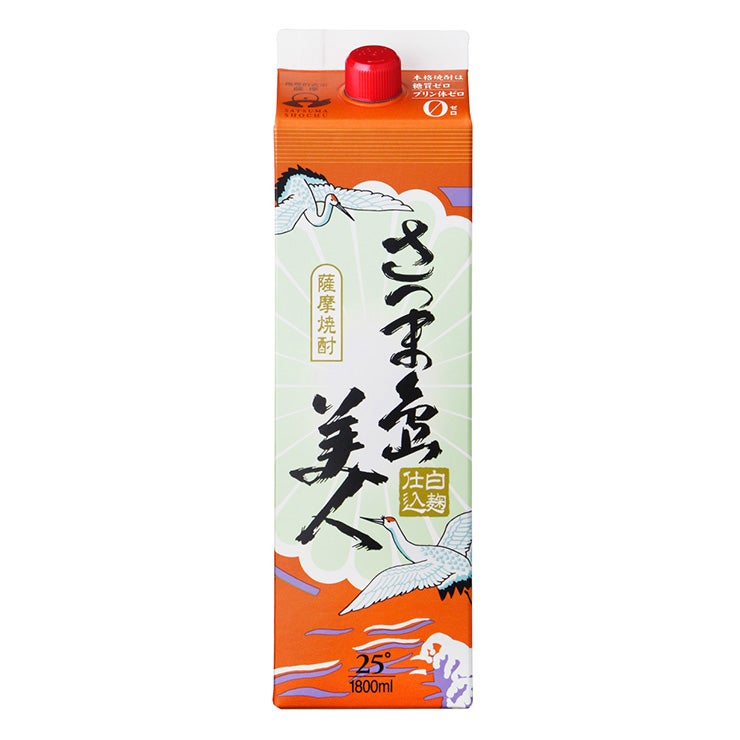 焼酎 芋焼酎 芋 長島研醸 乙25゜ さつま島美人 パック 1800ml