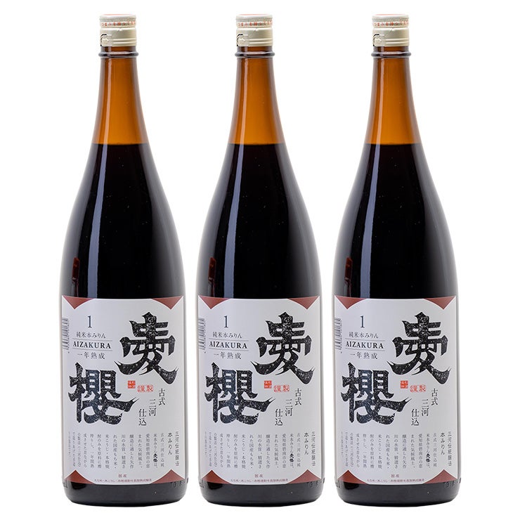 杉浦味醂 古式三河仕込 愛櫻 純米本みりん 一年熟成