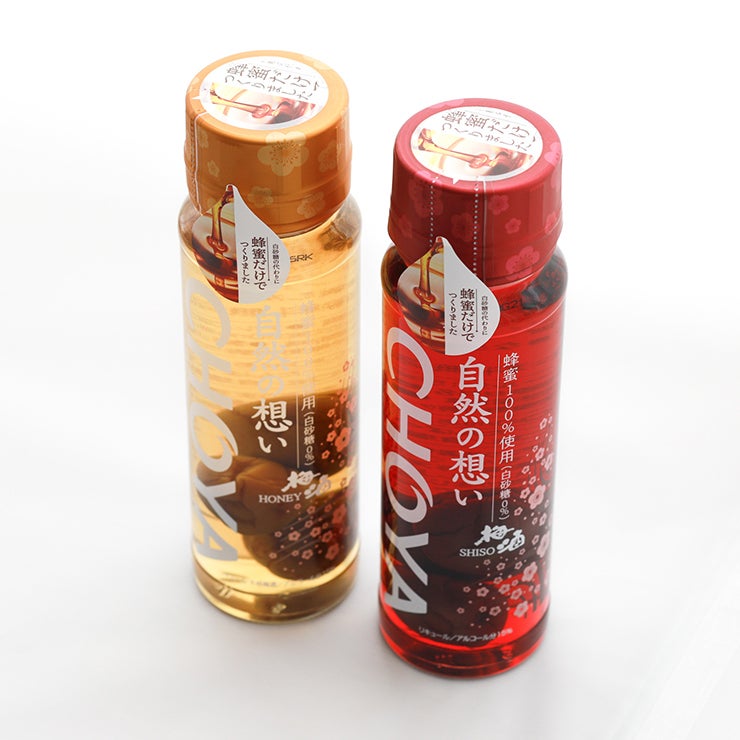 チョーヤ 梅酒 自然の想い はちみつ・はちみつ&しそ 2本セット