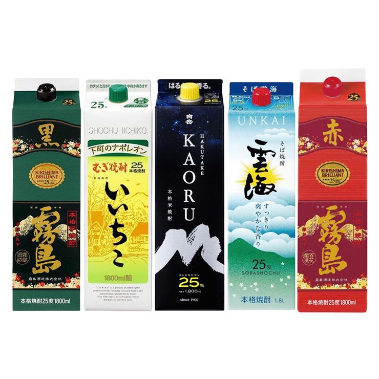 本格焼酎 飲み比べ セット 1800ml 5本