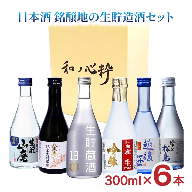 日本酒 銘醸地の生貯造酒セット