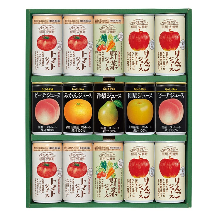 ゴールドパック 国産野菜・果実のストレートジュースセット 
